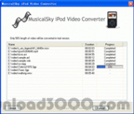 MusicalSky iPod Video Converter screenshot